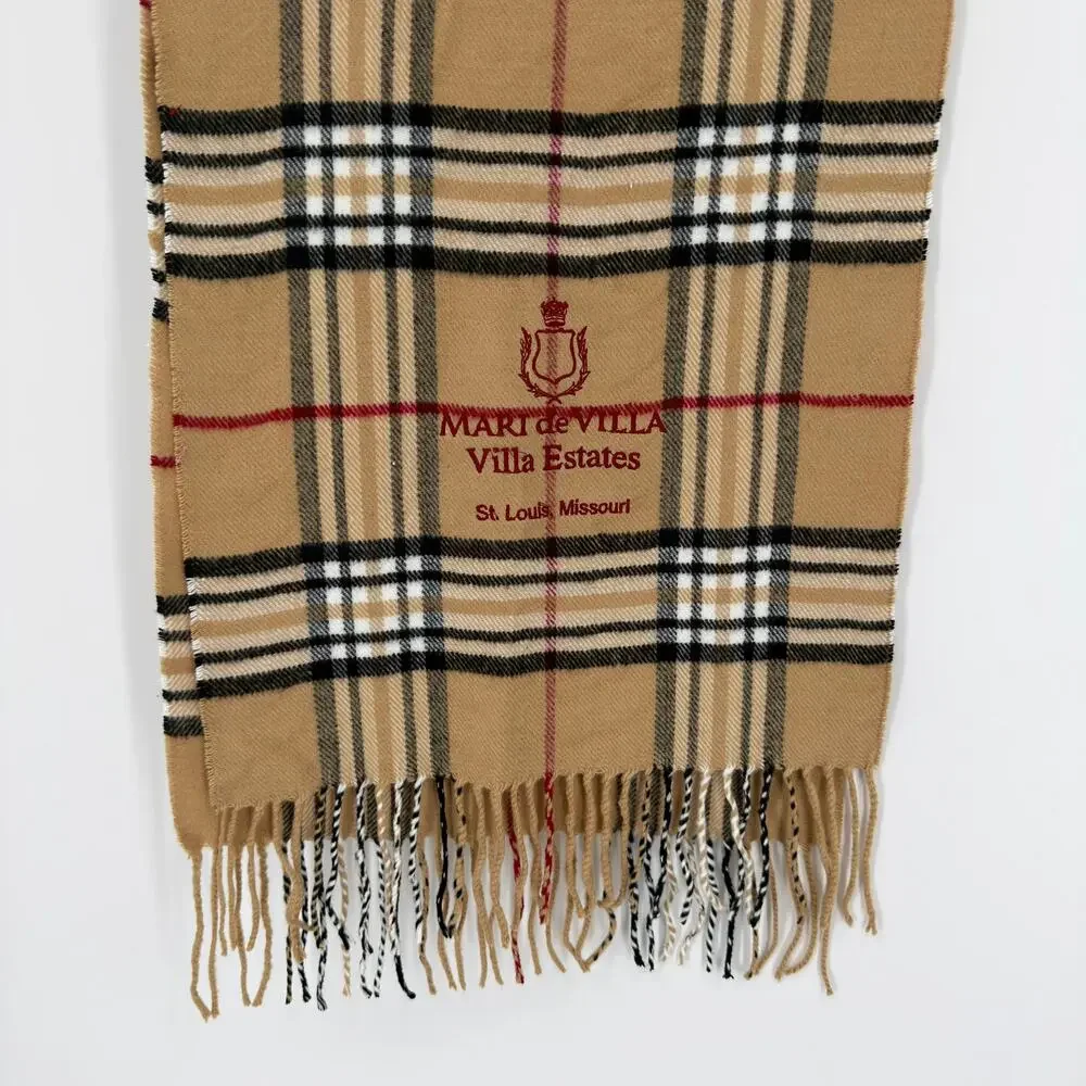 Cashmere Plaid‎ Scarf, Made in Scotland - Unisex Design